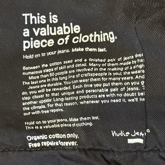 Nudie Jeans Women's Straight Sally Jean Pixelated Grey Size 34 - Picture 9 of 11